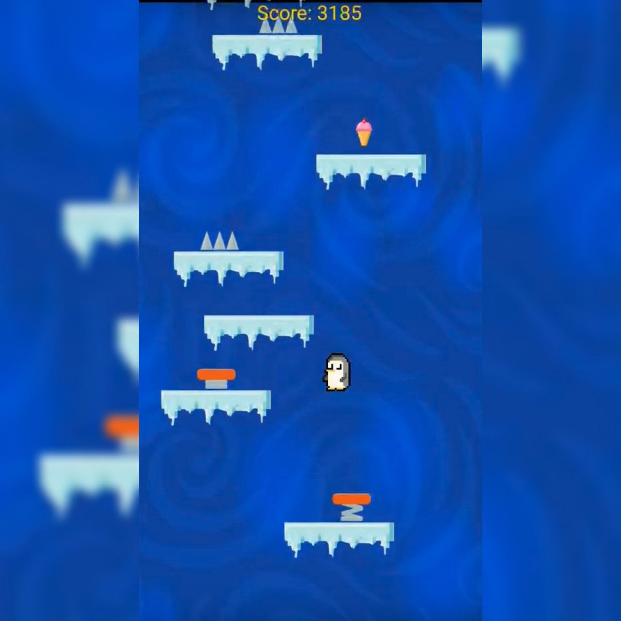 iceberg jump screen